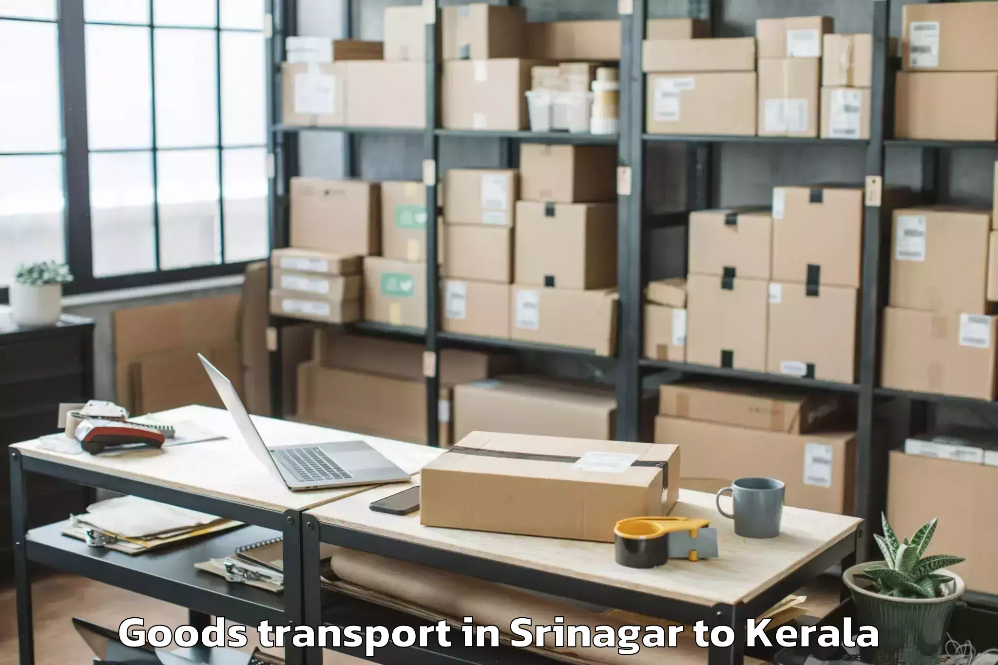 Easy Srinagar to Adur Goods Transport Booking